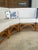 Mid-Century Modern Restored Mid-Century Curved Rattan Modular Sectional Sofa For Sale - Image 3 of 12