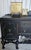 1930s Vintage Sideboard Buffet, Jacobean Style, Circa 1930's Black Buffet Cabinet For Sale - Image 5 of 10