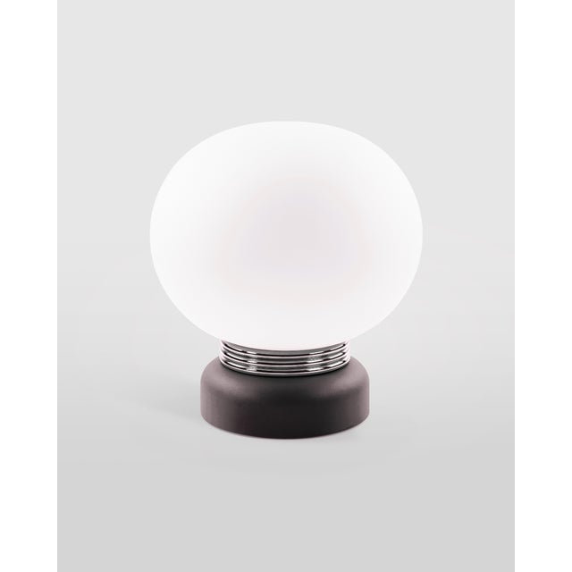 Contemporary Karen Table Lamp in Black by Luca Barengo For Sale - Image 3 of 3