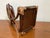 Brown Vintage Italian Style Rattan & Bentwood Bamboo Vanity Tabletop Mirror For Sale - Image 8 of 18