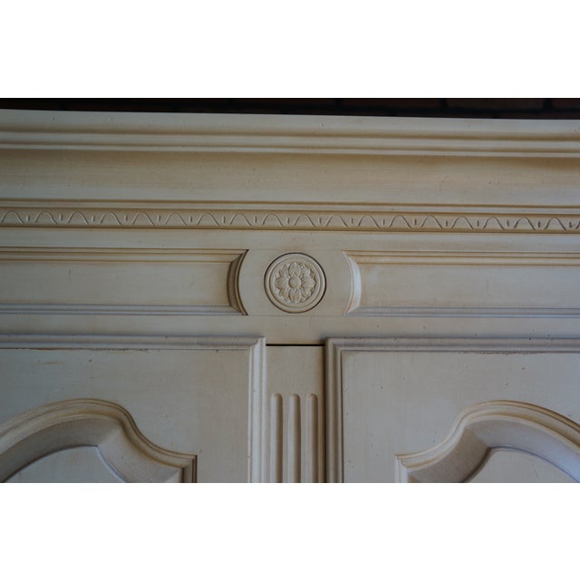 Ethan Allen Country French Painted Armoire For Sale - Image 6 of 12