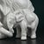 Mid-Century Modern White Porcelain Figurine of Elephant and Baby by Artepiu Este, Italy, 1990s For Sale - Image 3 of 13