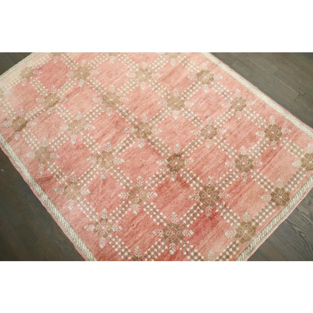 Turkish Vintage Turkish Konya Rug - 3'11" x 5'4" For Sale - Image 3 of 6
