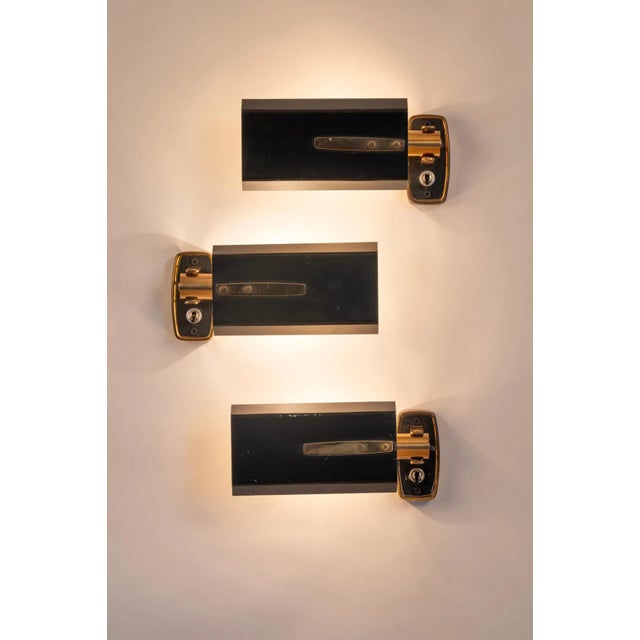 Set of three articulated Stilnovo wall lights. Also available a near matching pair. Please ask if you would like to buy 5...