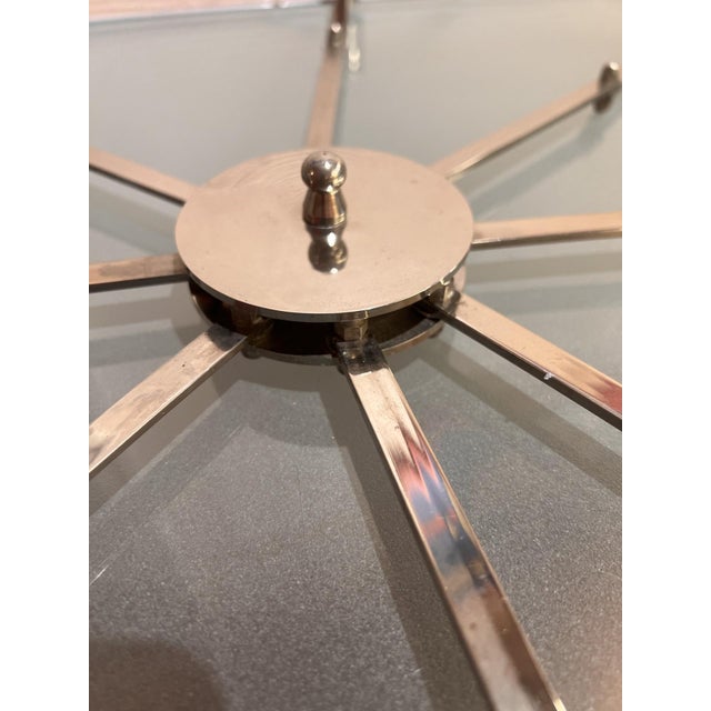 1970s Chrome-Plated Steel Star-Shaped Candlestick, 1970s For Sale - Image 5 of 11