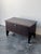 A rare antique 17th century English oak plank coffer with a deep, dark patina. Lift lid with iron hinges and original iron...
