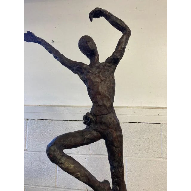 1970s Mid Century Vintage Modern Female Ballerina Original Sculpture For Sale - Image 5 of 11