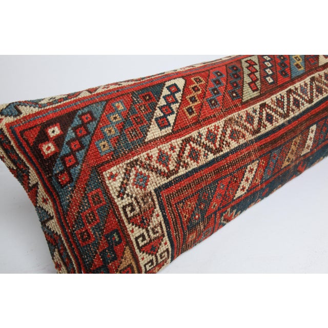 Textile Authentic Handmade Decorative Lumbar Rug Pillow Cushion Cover -16'' X 47'' For Sale - Image 7 of 10
