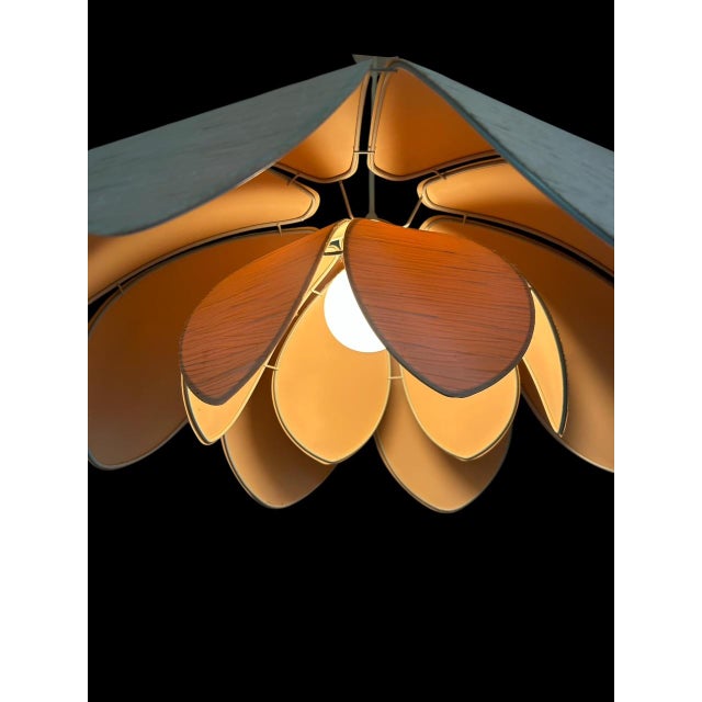 1970s Vintage Petal Pendant Light, 1970s For Sale - Image 5 of 13