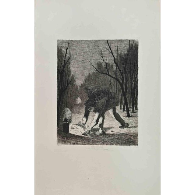 Puer Expossitus is an artwork realized by E. Ulm in the 1870s. Etching. Image size:31x23 Good conditions. Realized for the...