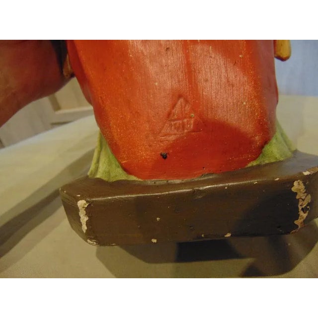 Pre-War Plaster Figure of Saint Jadwiga the Queen, 1920s For Sale - Image 9 of 11