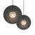 Oggetti Hush by Oggetti Galvanized Iron Pendant Light, Grey, Small For Sale - Image 4 of 5