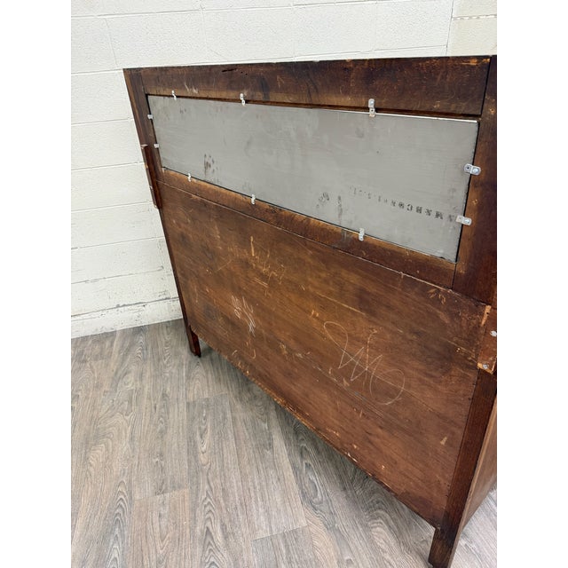 Antique Empire Quarter Sawn White Tiger Oak Sideboard Server Buffet For Sale - Image 13 of 13