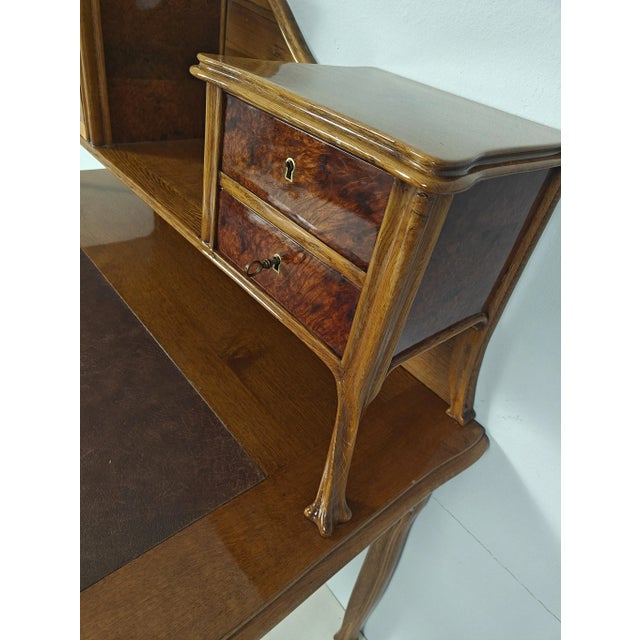 Brown French Art Nouveau Desk by Louis Majorelle, 1890s For Sale - Image 8 of 12