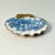 1970s Vintage Boho Chic Folk Art Coastal Découpage Clam Seashell Catchall Trinket Dish, Blue Floral For Sale - Image 9 of 10