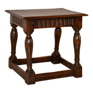 18th Century English Oak Joint Stool