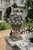 Vintage Classical Cast Stone Fruit & Floral Urn Finial / Garden Basket Sculpture For Sale - Image 10 of 11