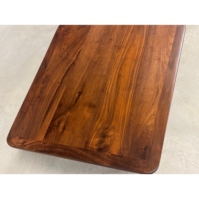2000 - 2009 Refinished Walnut Coffee Table by Organic Modernism For Sale - Image 5 of 6