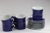 Vintage Mid Century Fitz & Floyd In Glaze Blue Imperial Dynasty Cobalt and White 8 Porcelain Cups and Saucers made in...