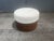 1970s Round Rattan Ottoman, Boucle, Mid Century For Sale In Miami - Image 6 of 10