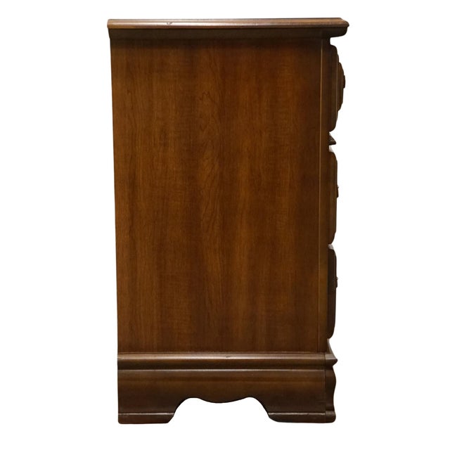 Bassett Furniture Solid Hard Rock Maple Colonial Early American 44" Low Chest 5017-208 For Sale - Image 12 of 12