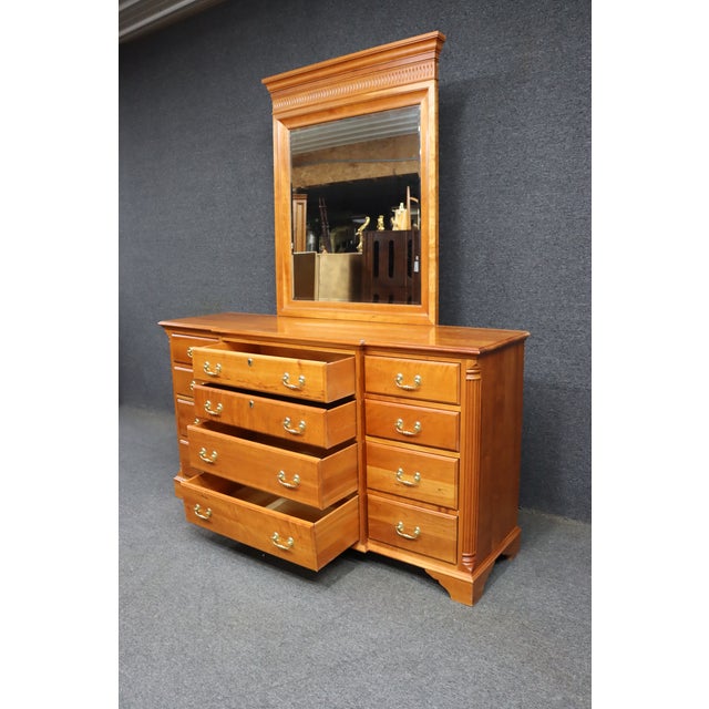 Harden Classic Cherry Dresser With Mirror, Solid Cherry, 12 Drawer For Sale - Image 15 of 18