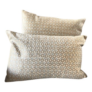 Pair of Room & Board Filigree Lumbar Pillows For Sale