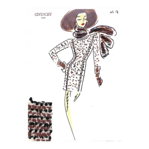 Givenchy Paris No 17 Fashion Illustration