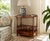 Vintage Burl Wood Canterbury and Etageres Side Table For Sale - Image 10 of 12
