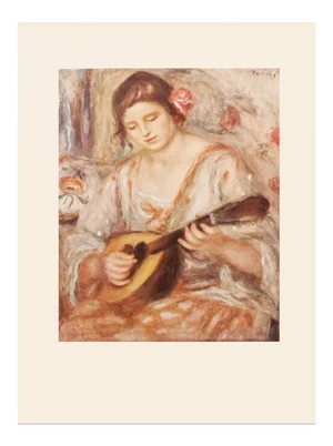 1950s After Auguste Renoir "Girl With a Mandolin" First Edition Photogravure