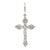 Vintage Late 20th-Century 14k White Gold Diamond Cross For Sale