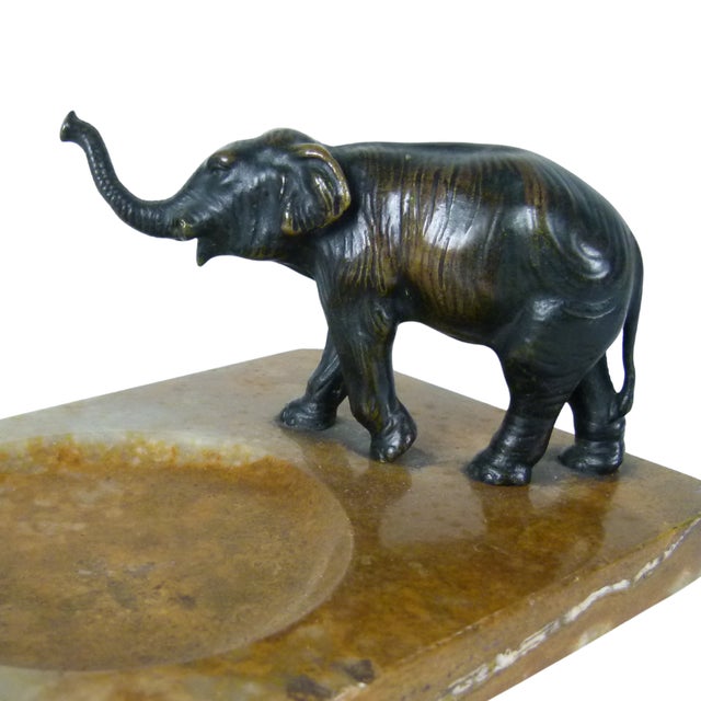 An early 20th-century Art Deco valet tray, likely originating from the Vienna Bronze foundries of Austria. The piece...