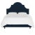 Transitional Halsted Bed in Ink Classic Velvet, California King For Sale - Image 3 of 6