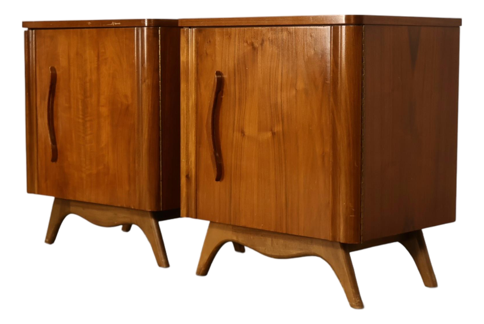 ミッドセンチュリー アシュトレイ 1950's 1960's USA Young Manufacturing Vintage Sculptural Mid Century Modern Pair of