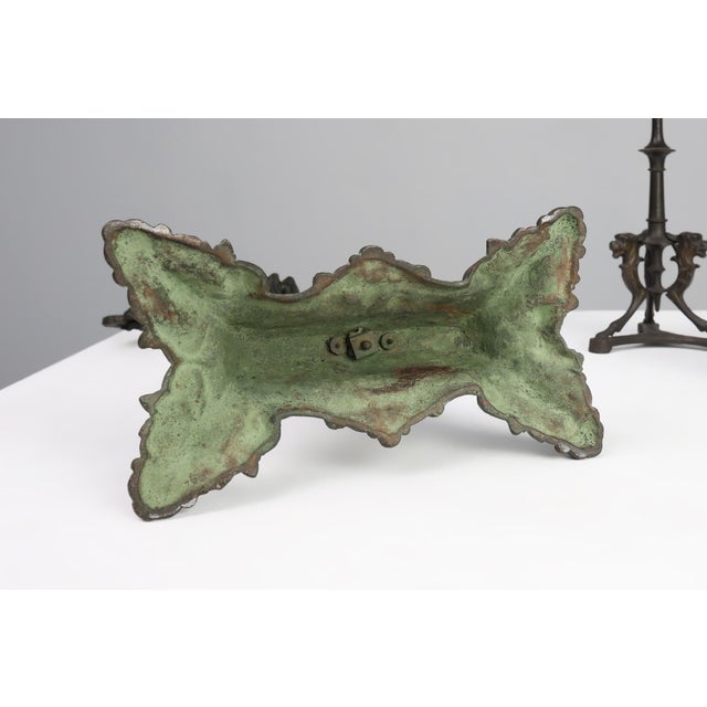 Crucifix and Candlesticks by P.L. Vombach, Germany, Set of 3 For Sale - Image 10 of 14