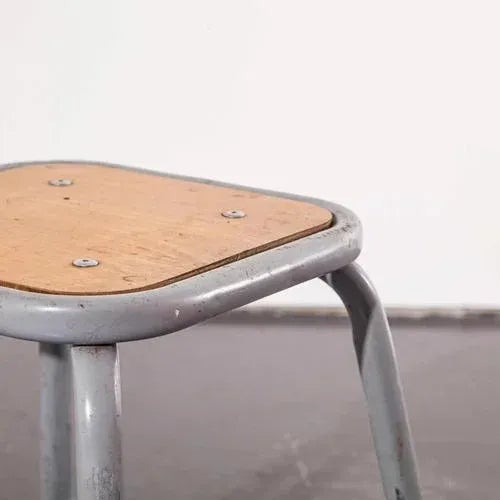 Sourced from the French Army these stools were used in field operations as bedside tables/stools. In 1947 Robert Muller...