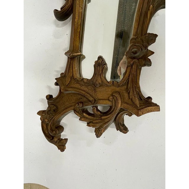 Pair of Antique Rococo Style Wall Mirrors For Sale In West Palm - Image 6 of 8