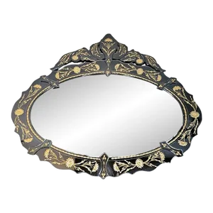 1950s Italian Venetian Beveled Mirror
