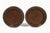 Wood Antique Pair Mahogany Tall Turned Candlesticks For Sale - Image 7 of 7