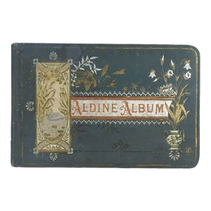 Antique 1878 Aesthetic Movement Autograph Album Book