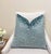 Modern Seaglass Leopard 20x20 Velvet Throw Pillow With Feather Down Insert For Sale - Image 3 of 5
