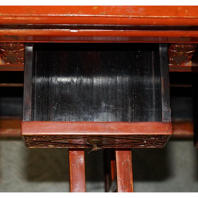 Vintage Chinese Lacquered Sideboard For Sale - Image 18 of 18