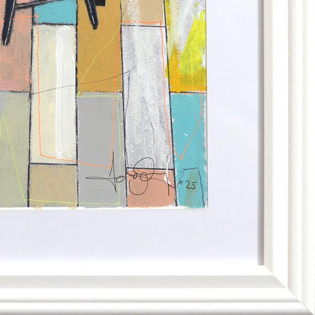 2020s Soft Evening San Francisco - Colorful Figurative Mixed Media Original Artwork by Fabio Coruzzi For Sale - Image 5 of 9