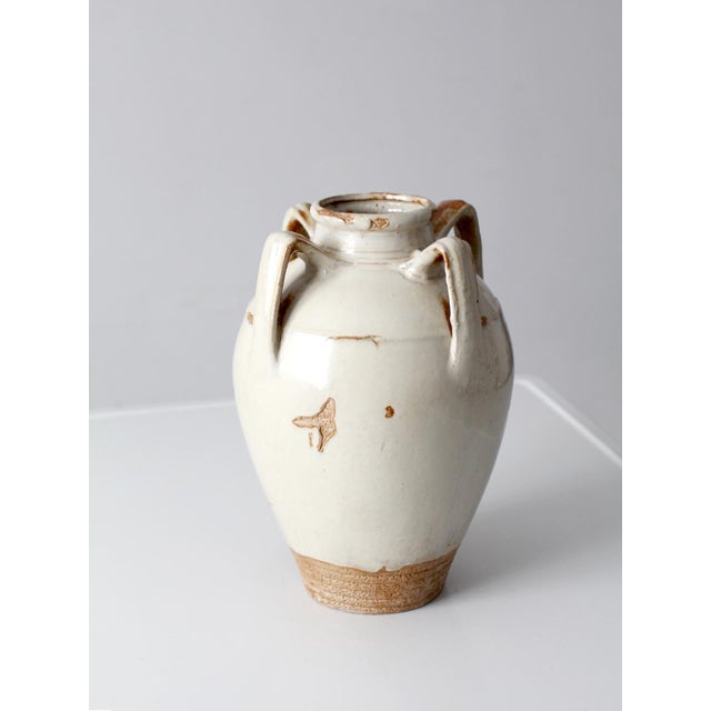 Vintage Handmade Studio Pottery Amphora Vase For Sale - Image 10 of 16