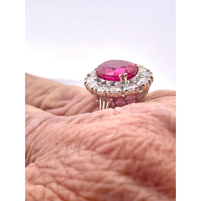 This ring comes out of the United Kingdom and it is gorgeous. This ring has a Oval brilliant cut Ruby of 3.26 carats and...