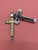Renaissance Revival Reliquary Cross, Ebony with Intricate Paperole Monastic Filigree Work and Agnus Dei, ca. 1870 For Sale - Image 10 of 11