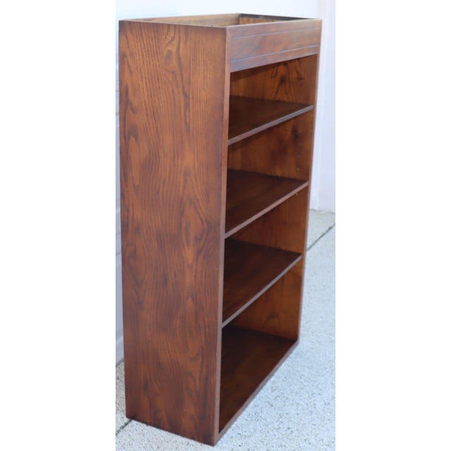 1970s Pair of 2 Open Front Bookcases With Adjustable Shelvings, Attributed For Sale In Tampa - Image 6 of 16