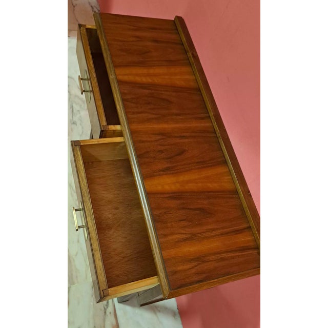 Mid-Century Sideboard in Brass and Walnut, 1965 For Sale - Image 6 of 11