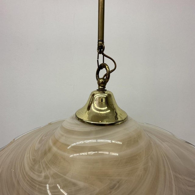 Murano Glass Swirl Hanging Lamp, 1970s For Sale - Image 10 of 14
