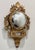 French Antique French Gilt Wood Clock Case W/Mirrored Convex Glass Finish For Sale - Image 3 of 13